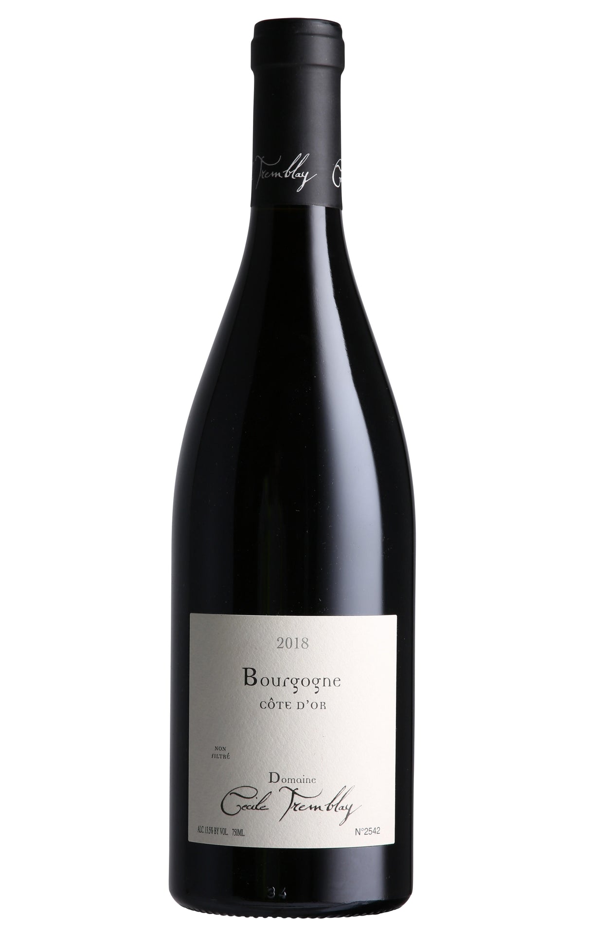 2018 Bourgogne Côte d'Or Rouge, Domaine Cecile Tremblay