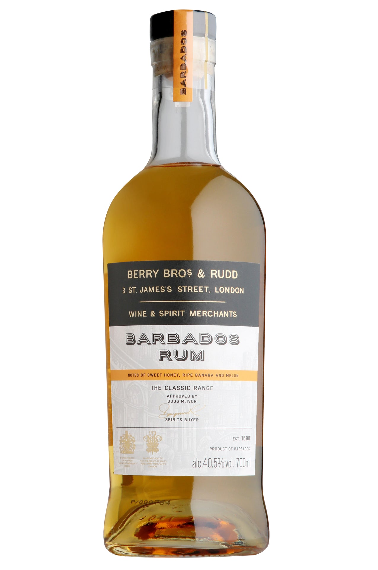 Berrys' Own Selection Barbados Rum, 10-year-old, 46.0%