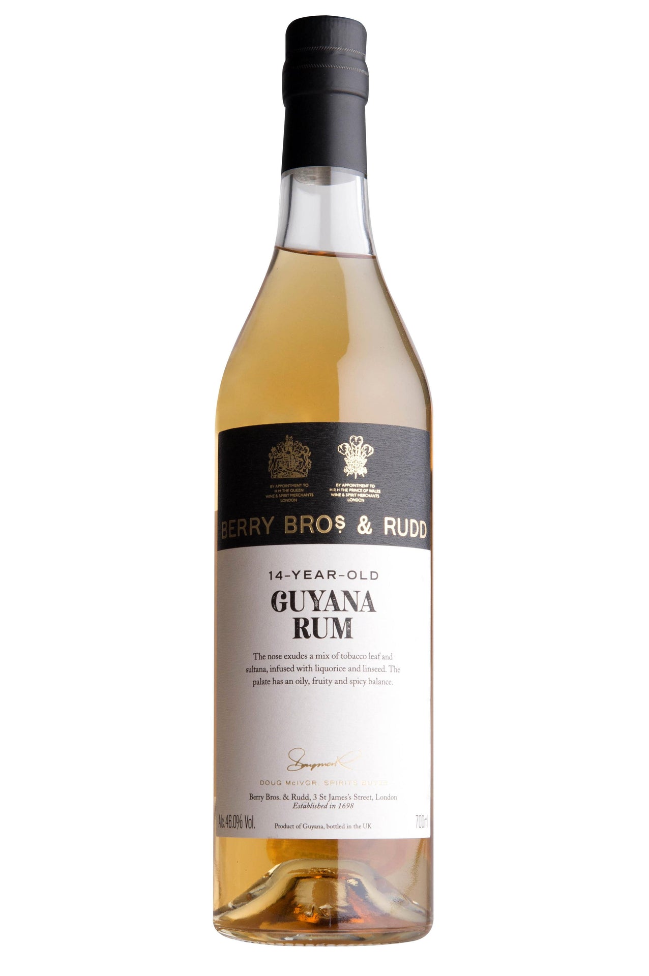 Berrys' Guyanan Rum 1998, 15-year-old, 46.0%